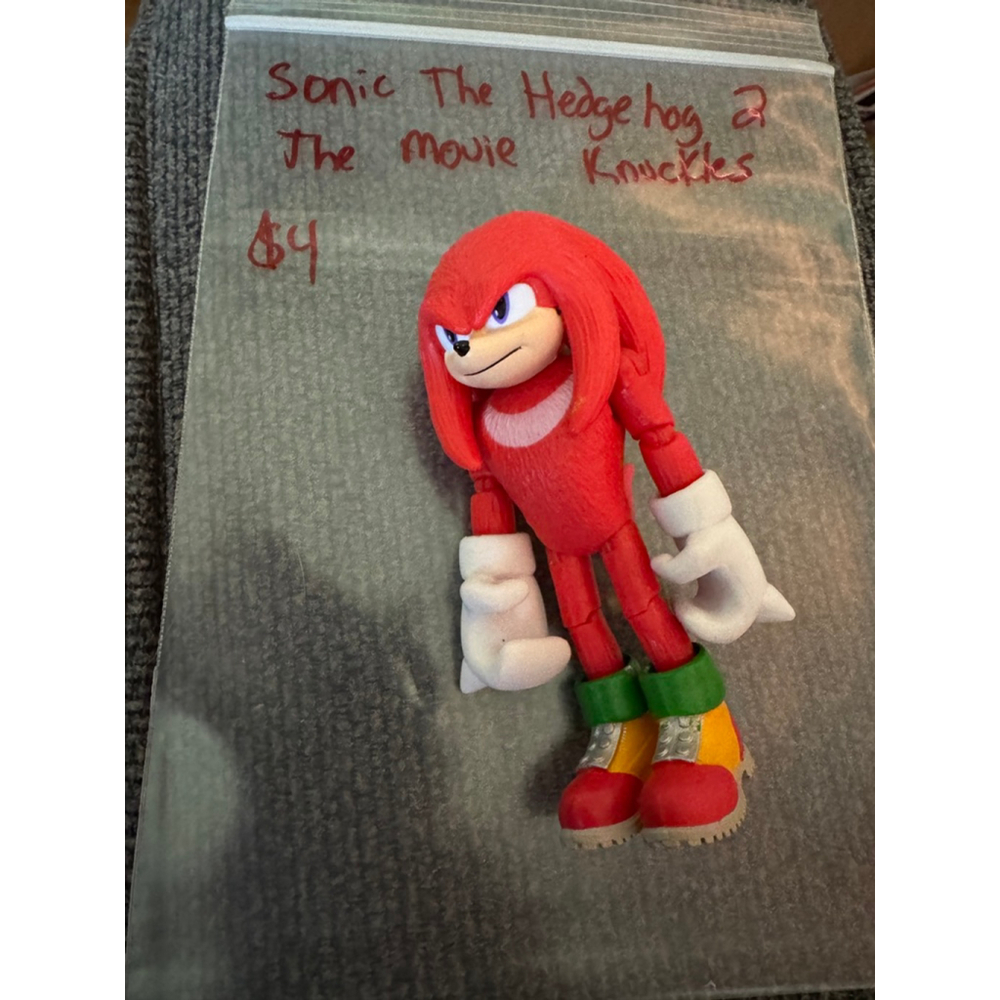 Sonic The Hedgehog 2 The Movie Knuckles Action Figure Jakks 4”